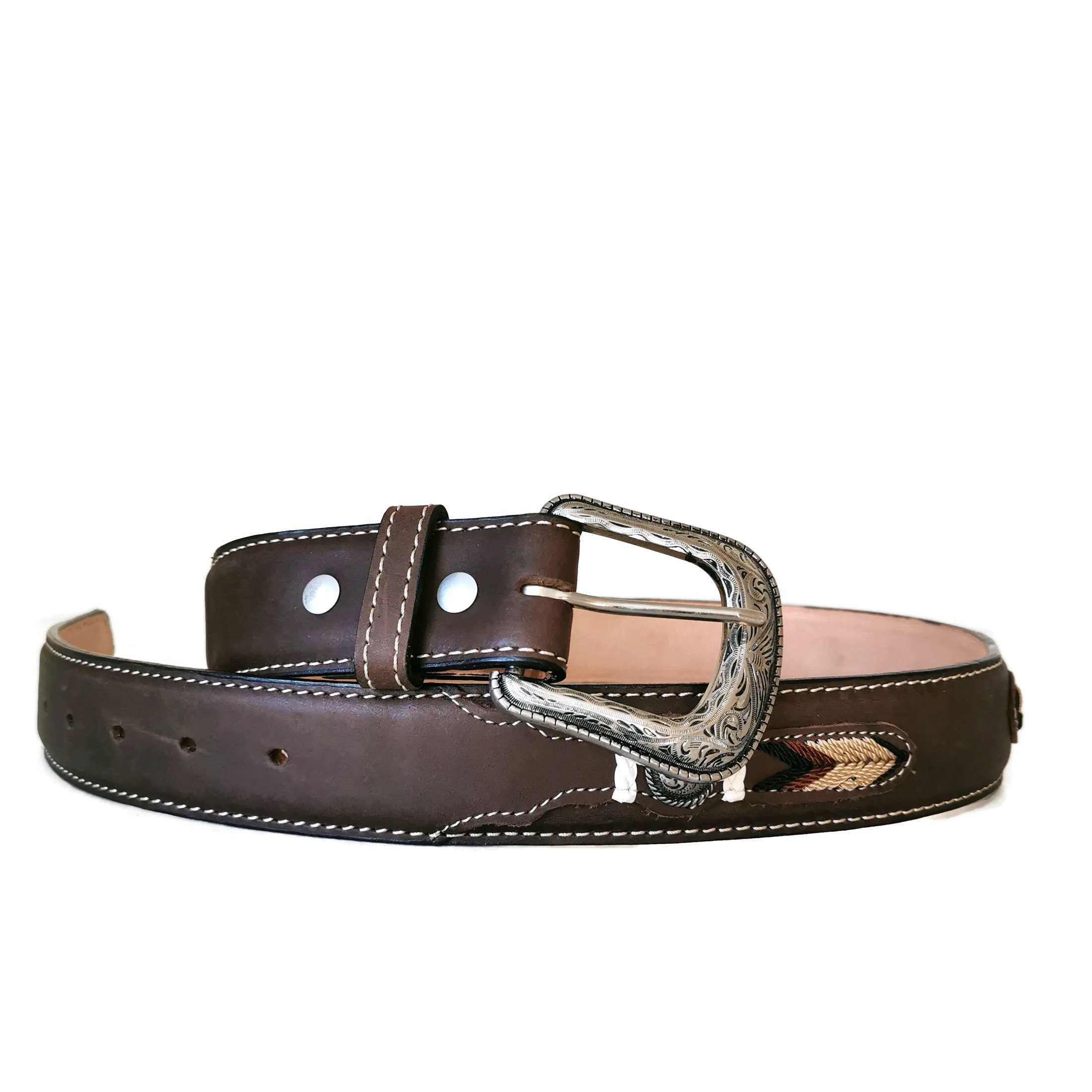 Western Belt Leather Belts for Men Handmade Mens Belt Etsy