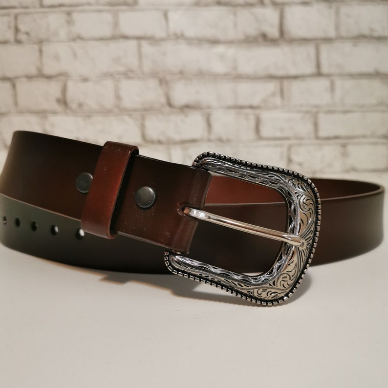 Brown Belt , Leather Belt, Casual Belt, Belt for Jeans, Removable ...