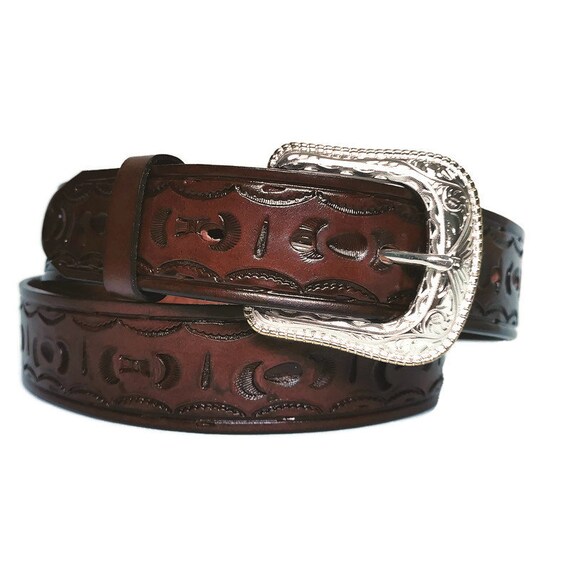 western belt with removable buckle