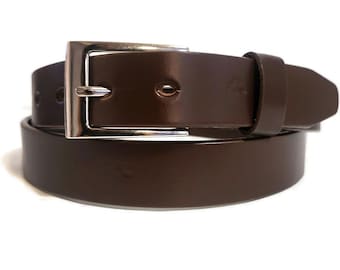 Brown Leather Belt Men's Casual And Dress Wear, Personalized, Removable buckle