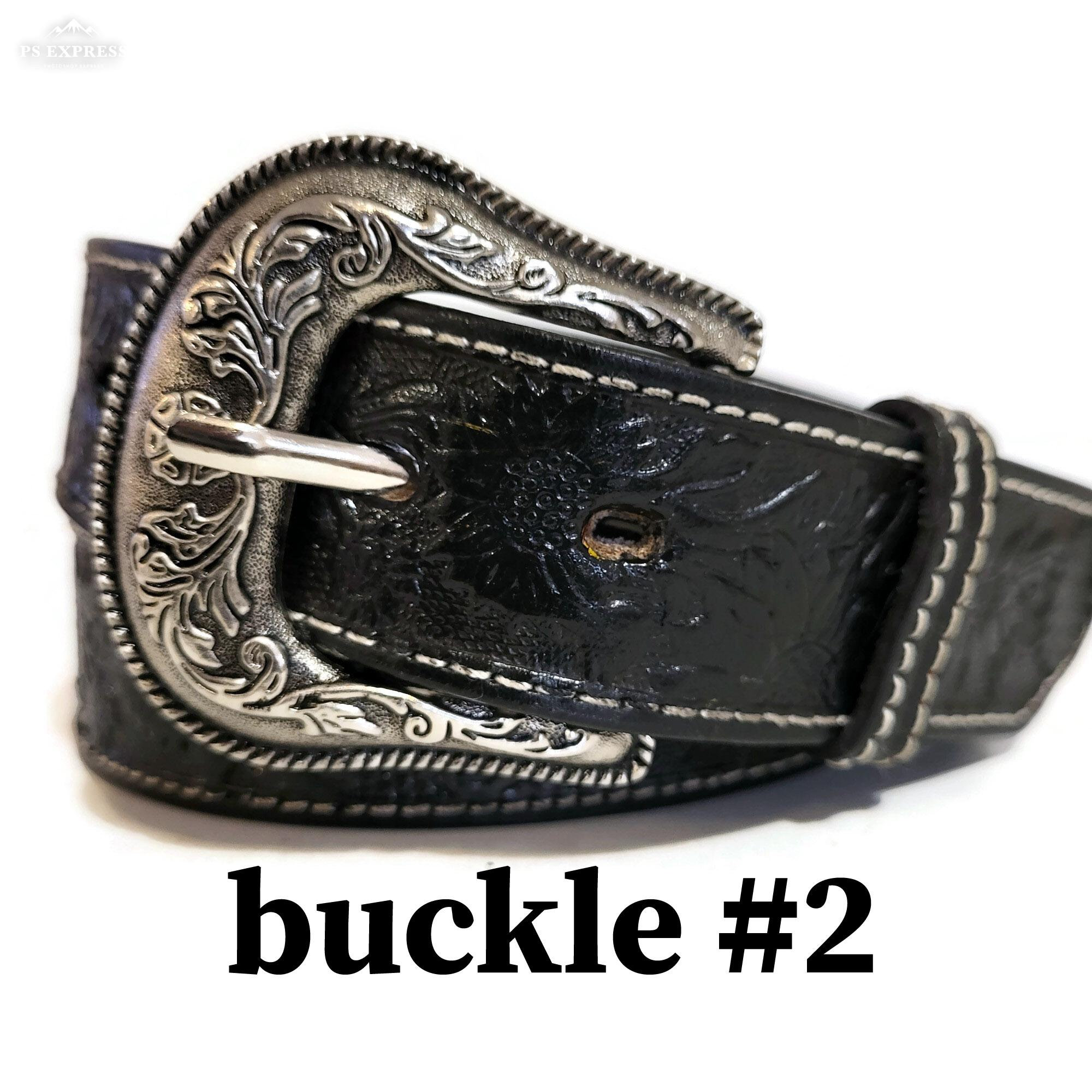 Embossed Floral Leather Belt: Handmade Western Boho Style - Etsy display picture 1