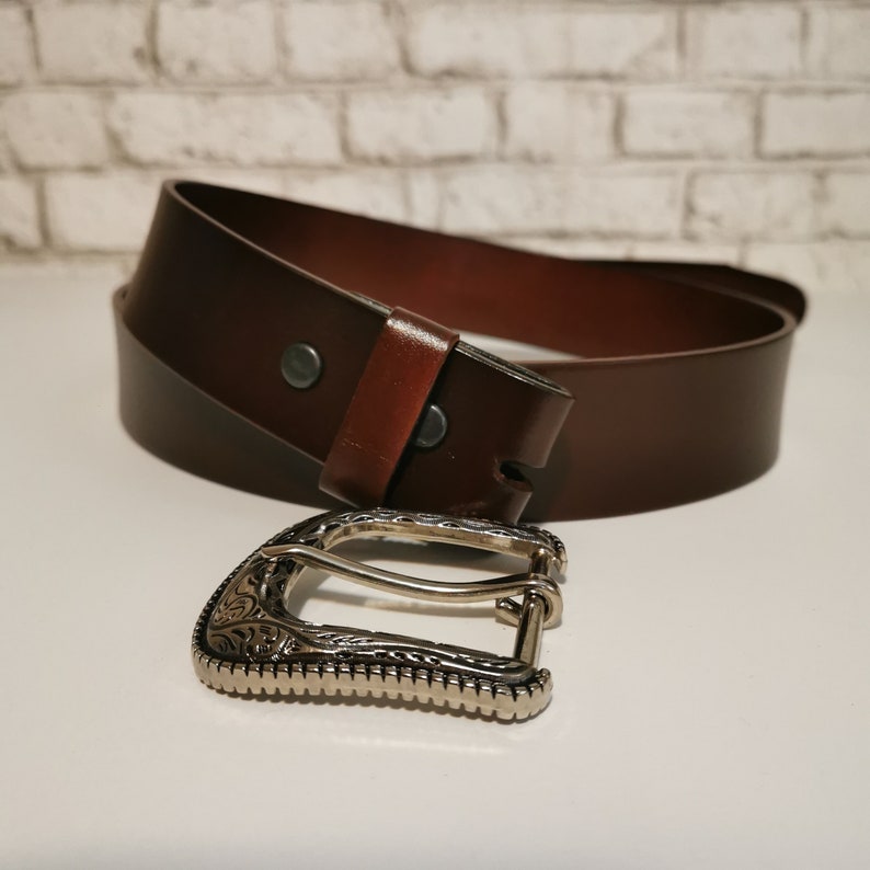 Brown Belt , Leather Belt, Casual Belt, Belt for Jeans, Removable ...