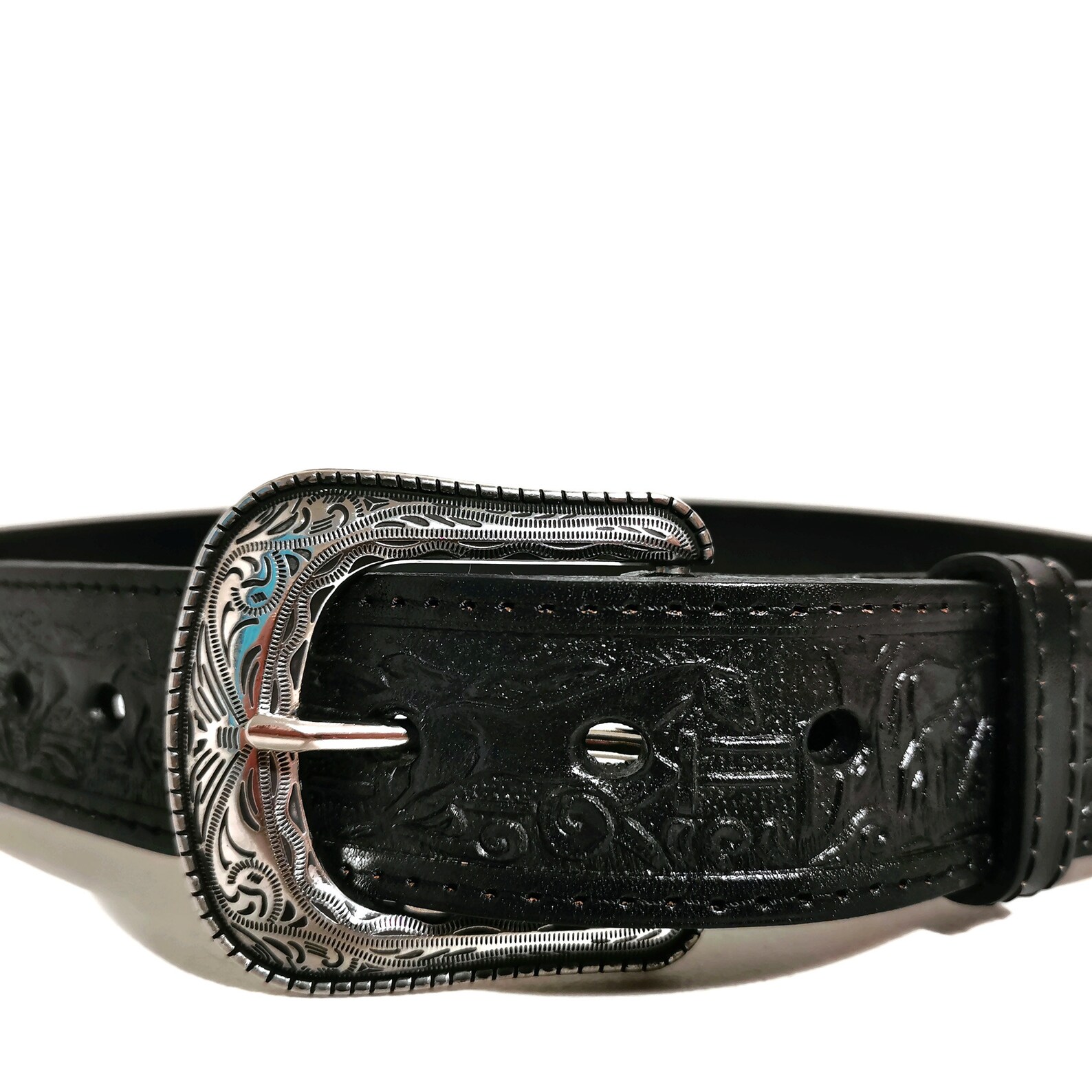 Western BELT for MEN Leather Belt Black HANDMADE Belt Etsy