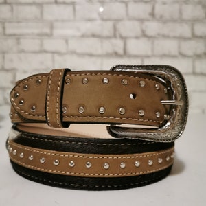 Cowboy Belt, Leather Belt for men,  Handmade, Mens Belt , Rodeo, Cowboy, With Removable Buckle