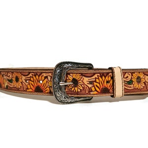 Hooey - Womens Senorita 1.5 Cactus Blossom Filigree Leather Belt With & Hand Painted Accents main image 1
