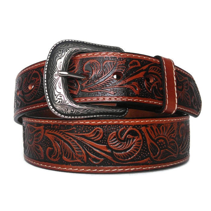 WOMEN'S Leather BELT Brown Belt Boho belt Handmade | Etsy