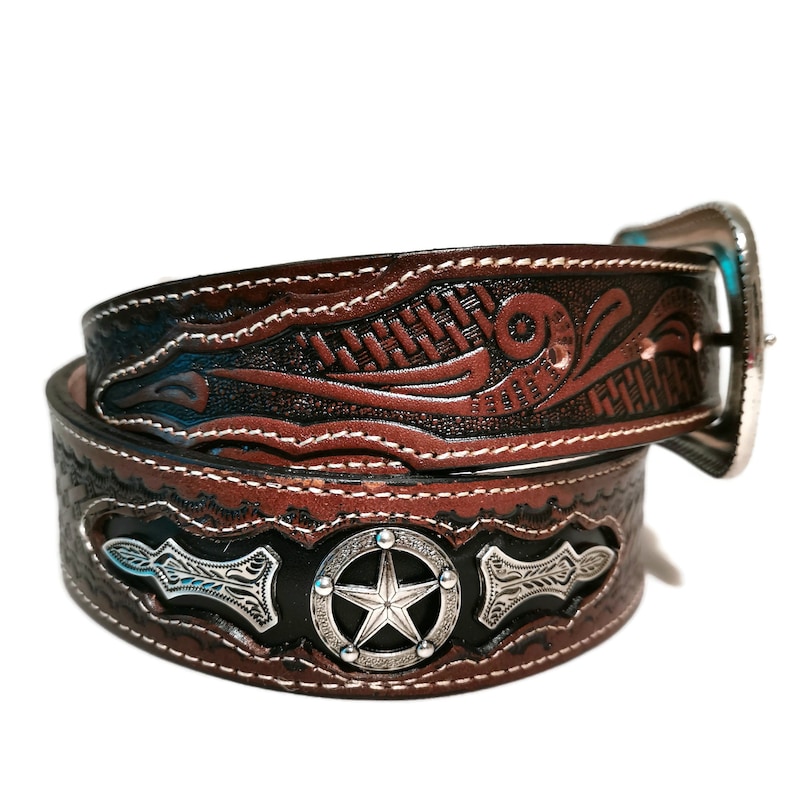 Western Belt Leather Belt for Men Handmade Mens Belt Etsy