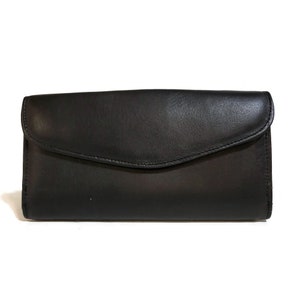Portefeuille en cuir pour femme, fait main avec du cuir véritable, grand portefeuille pour cartes, avec fermeture éclair, minimaliste