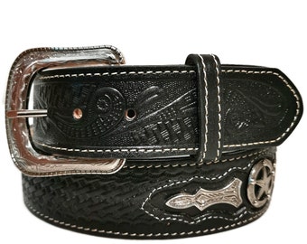 【8 SECONDS】20MM SLIM WESTERN BELT Embossed Croc Western Belt | Slim Western Belt | Made to