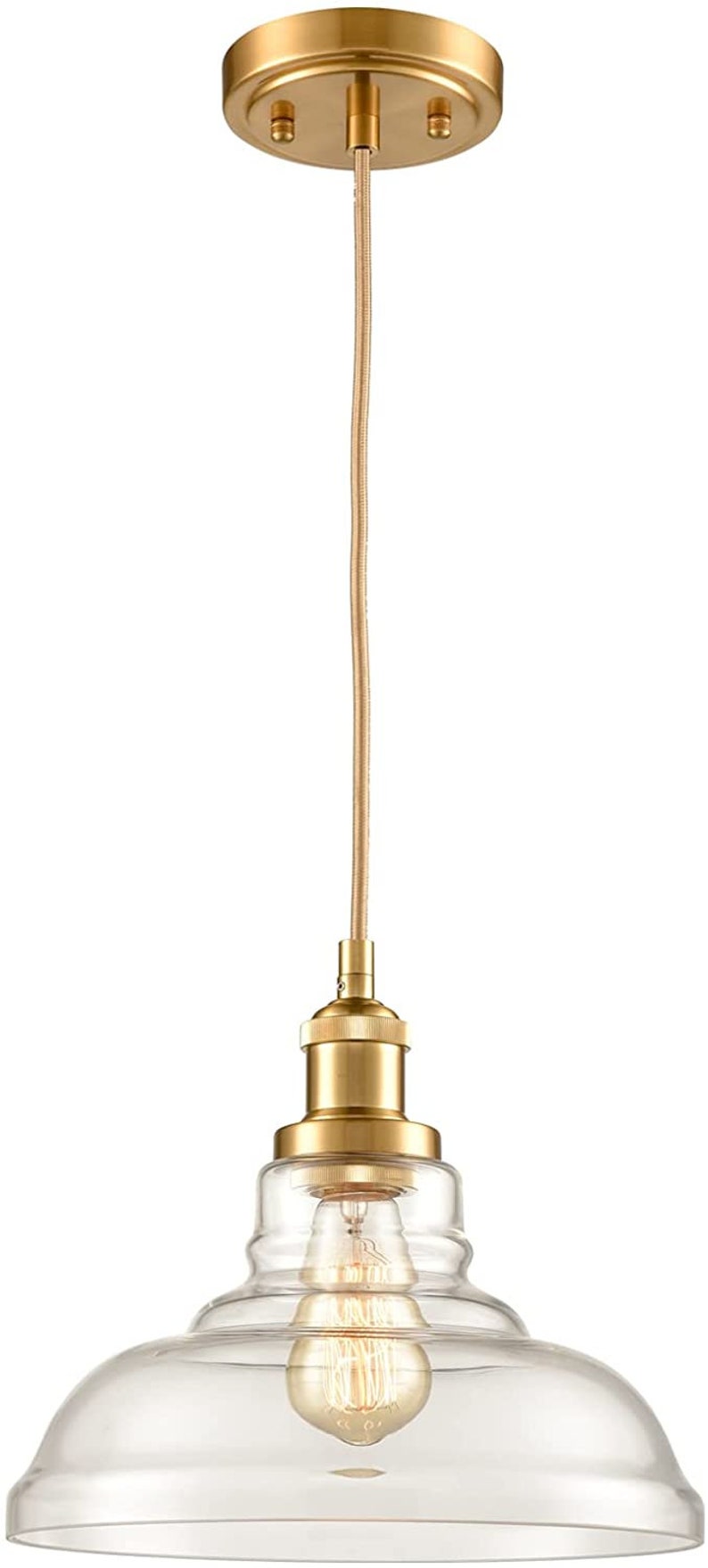 Imola Industrial Edison Vintage Style 1-Light Pendant Glass Hanging Light image 10
