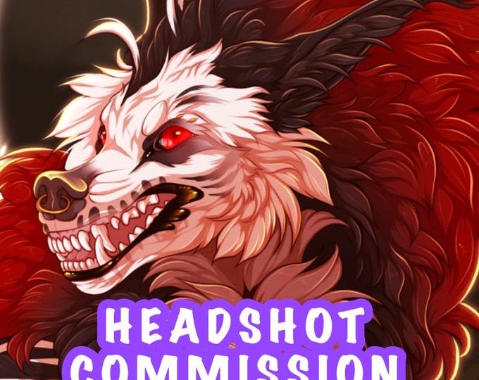 Personalized Headshot Furry / Character Art Commission - Etsy
