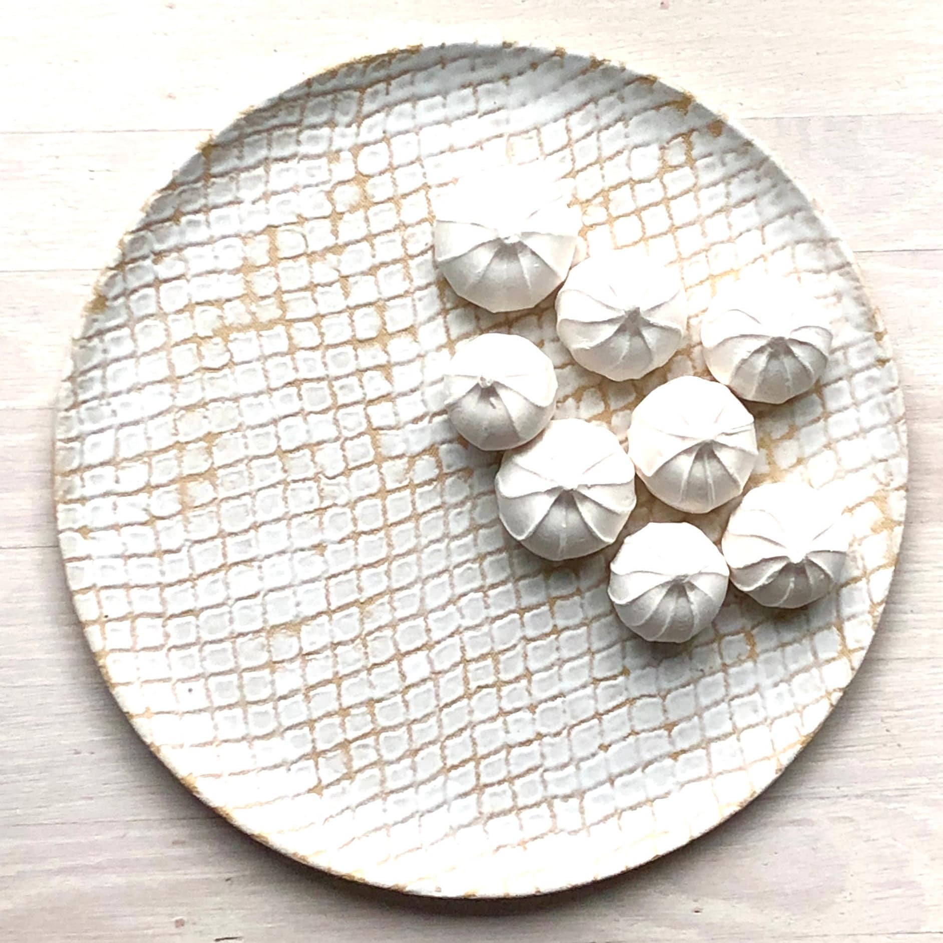 Ceramic Large Round Serving Platter Approx 12.75 Etsy