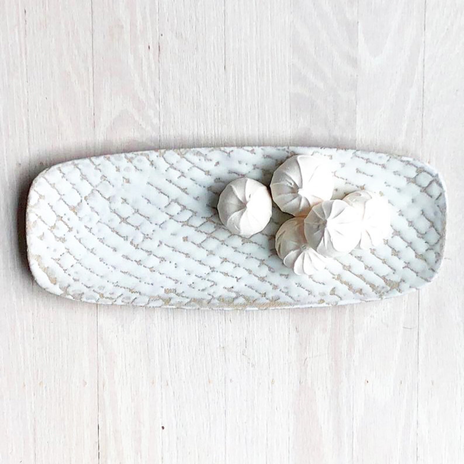 Keramik schmal lange rechteckige Tablett ca. 13 x 5 | Etsy