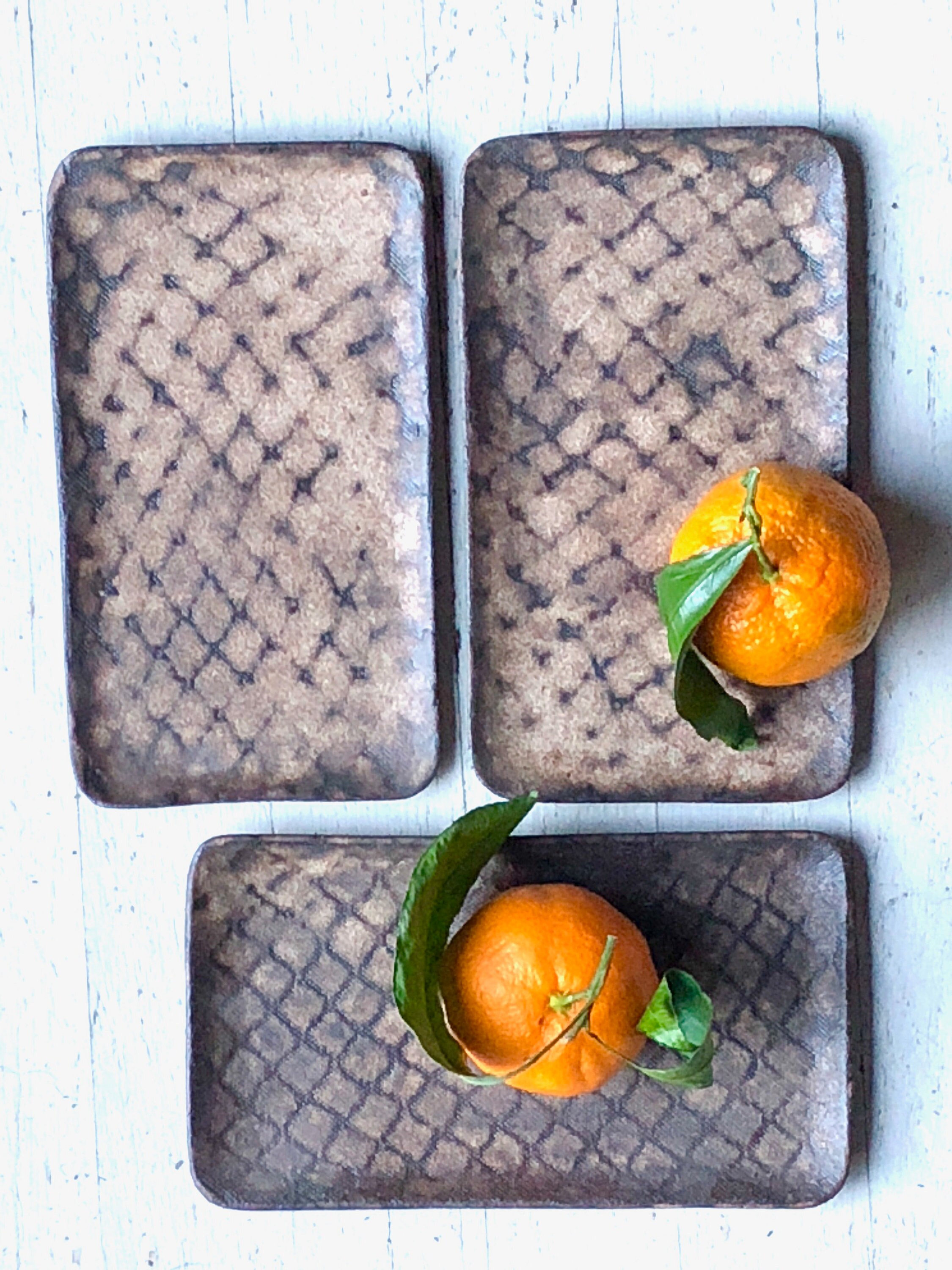Ceramic Rectangular Serving Tray Set of 3 Approx 6.5 x Etsy