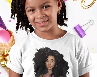 Kids Birthday Shirt Black Doll Birthday Shirt