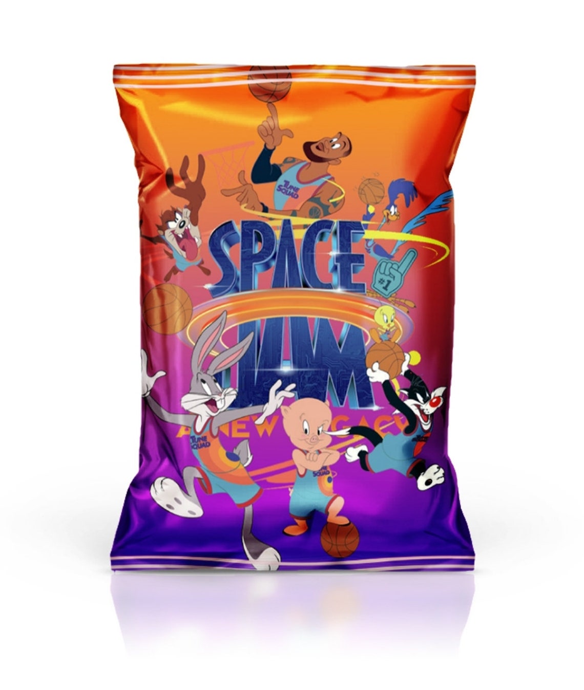 7 Piece Space Jam 2 Party Favors the New Legacy Chip Bags Etsy UK