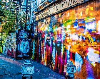 LONDON GRAFFITI ART Hdr Art Street Photo Print Shoreditch Home Decor Wall Hanging Urban Home Furnishing Office Living Room Decorations