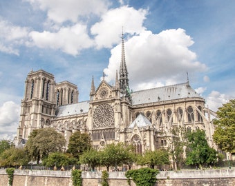 NOTRE DAME PARIS Cathedral Notre Dame Spire Church Paris France Photo Print Wall Decor Beautiful Home Furnishing Wall Art