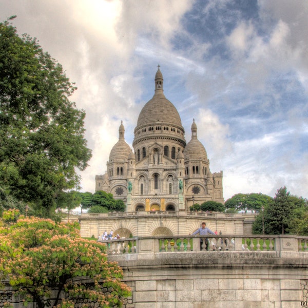 SACRE COUER PARIS France Montmarte Church Cathedral French Photo Print Wall Decor Home Furnishing Wall Art Artwork