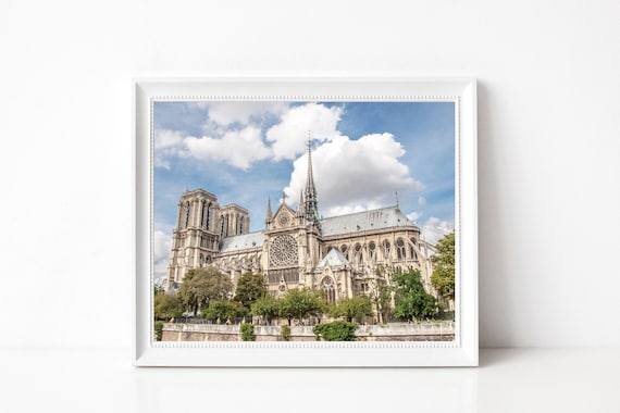 NOTRE DAME PARIS Kathedrale Notre Dame Spire Kirche Paris Frankreich Foto  Druck Wand Dekor schöne Wohneinrichtung Wandkunst