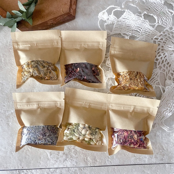 Natural Dried Flowers, Flowers,Dried Flowers, Rose Petal, Lavender, Chamomile, Calendula, Hibiscus, Jasmine, Real Dried Flower, Soap, Candle