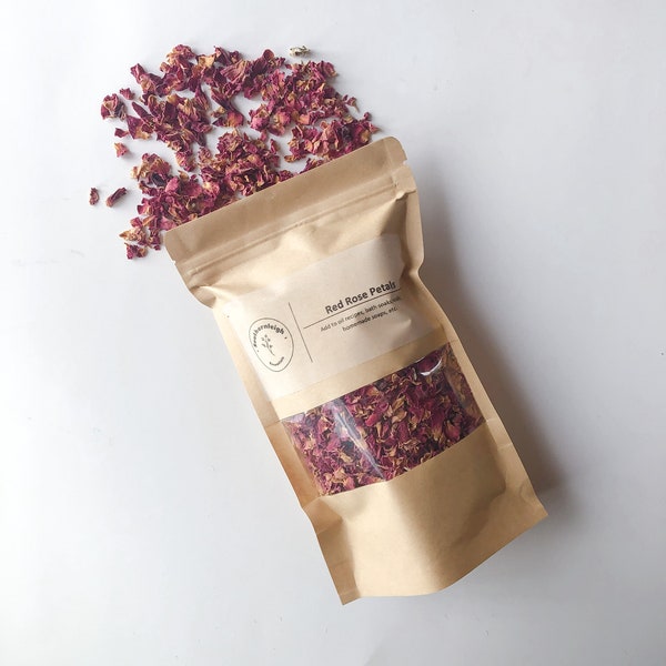 Dried Red Rose Petals,Dried Flowers,1 oz Rose Petals,Botanicals,Flower,Essential Oil,Candle Making,Dried Roses,Soap Making,Natural Flowers