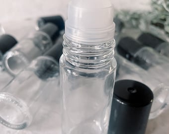 Essential Oil Roller Bottles: Set of 10 (1 oz) Glass Bottles