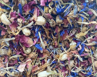 Dried Floral Mix: Rose Petals, Lavender, Chamomile - Wedding Confetti