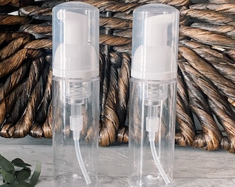 Clear Foamer Bottles (Set of 2): 50 ml Travel Size