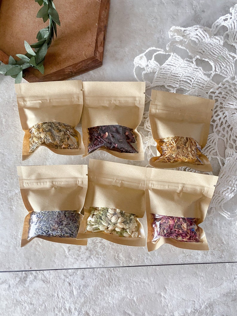 Natural Dried Flowers, Sample, Dried Flowers, Rose Petal, Lavender, Chamomile, Calendula, Hibiscus, Jasmine, Real Dried Flower, Soap, Candle 