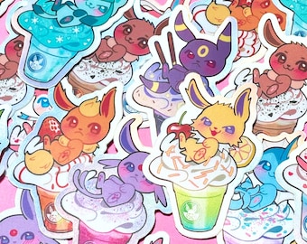 Poke Eeveelutions Stickers
