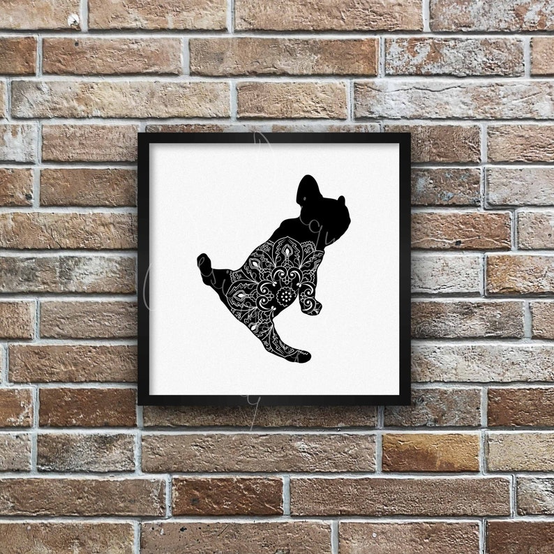 Download Frenchie Yoga Mandala Svg 3 French Bulldog Zentangle Cut File Scalable Vector Clip Art Art Collectibles Sultraline Id