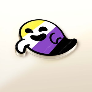 Niet binaire Gaysper Pride Flag Ghost LGBTQ LGBT SVG png jpg AI grafische bestanden