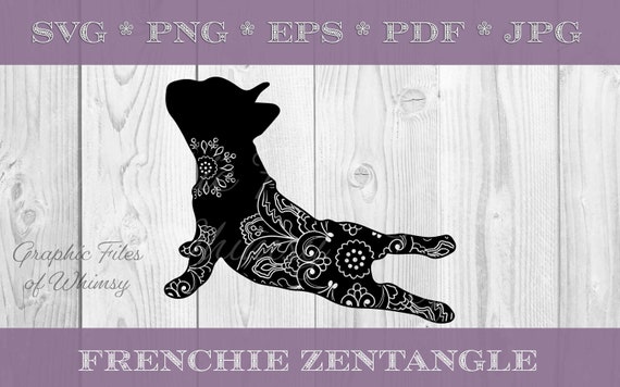 Download Frenchie Yoga Mandala Svg 3 French Bulldog Zentangle Cut File Scalable Vector Clip Art Art Collectibles Kromasol Com