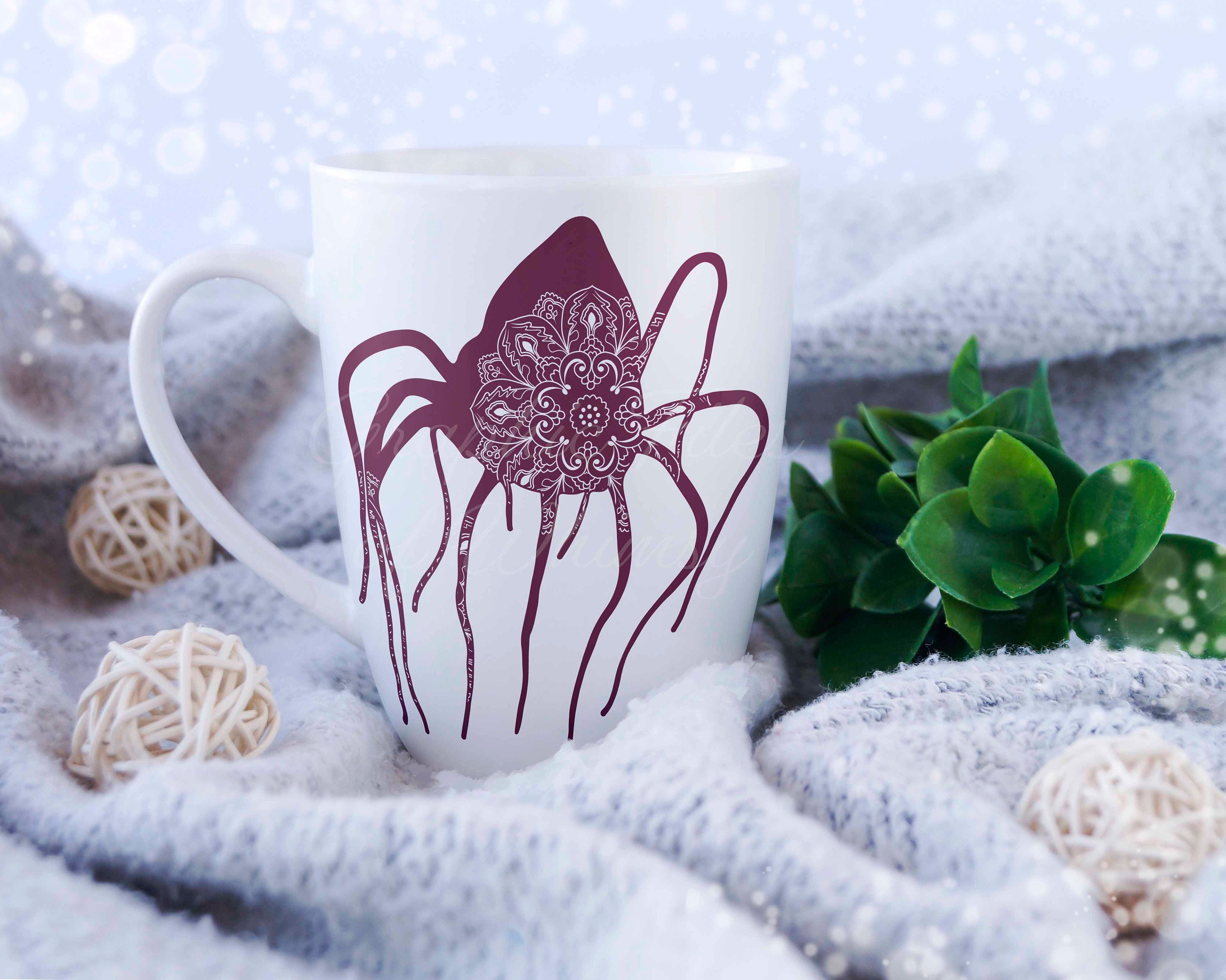 Download Jellyfish Mandala SVG Zentangle Cut File Scalable Vector ...