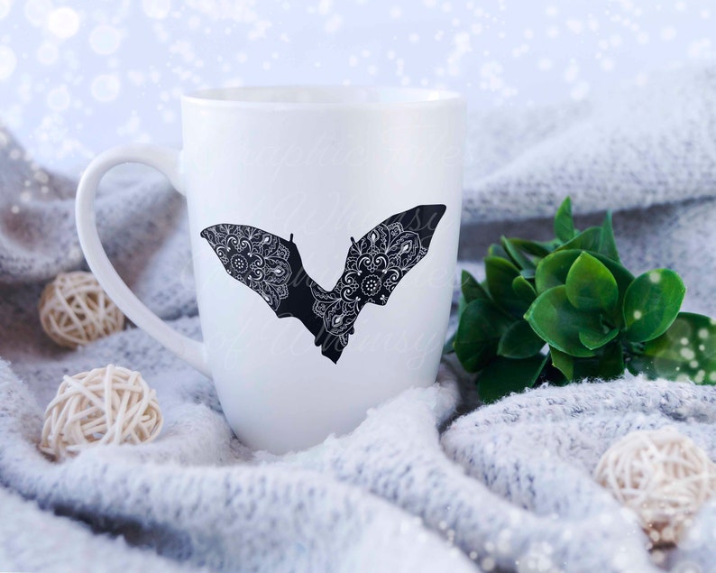 Bat Mandala SVG Zentangle Cut File Scalable Vector