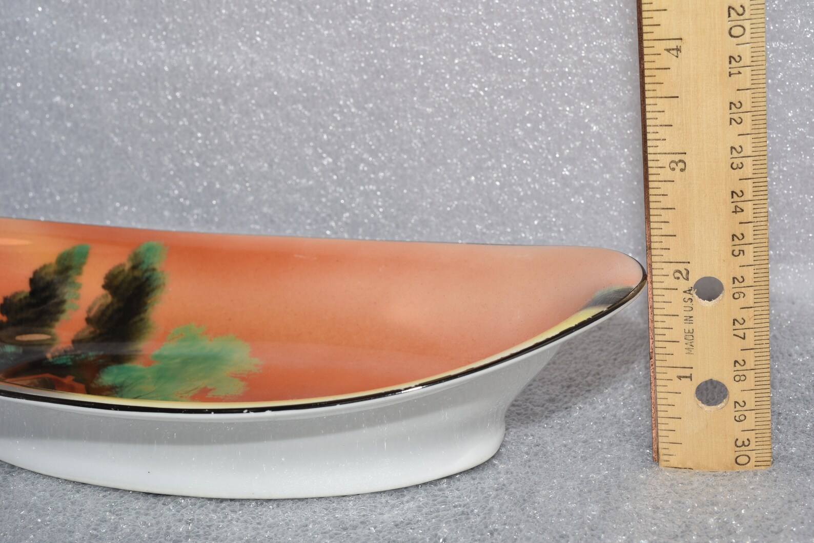 Vintage Noritake Dish Oval Hand Painted House by Lake with Etsy