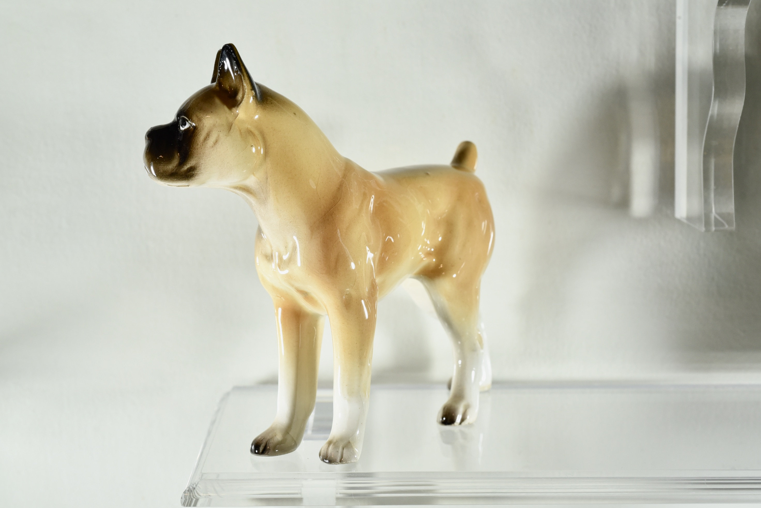 Vintage Boxer Dog Figurine Ceramic Boxer Dog Figurine Made Etsy