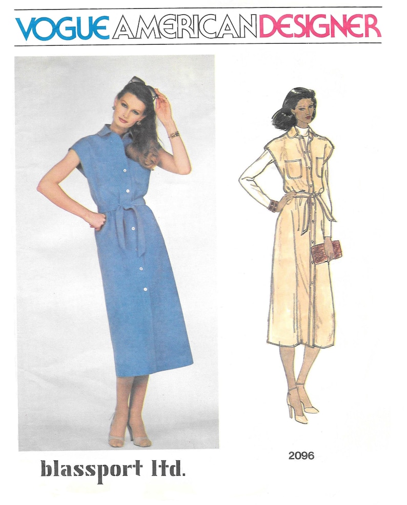 Vogue 2906 Size 10 Vogue American Designer Dress Pattern by Blassport Ltd
