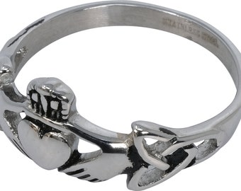 Claddagh Ring Cufflink Trinket Jewellery Box FREE ENGRAVING 74