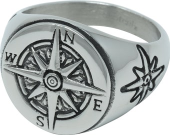 Nautical Compass Ring - Etsy