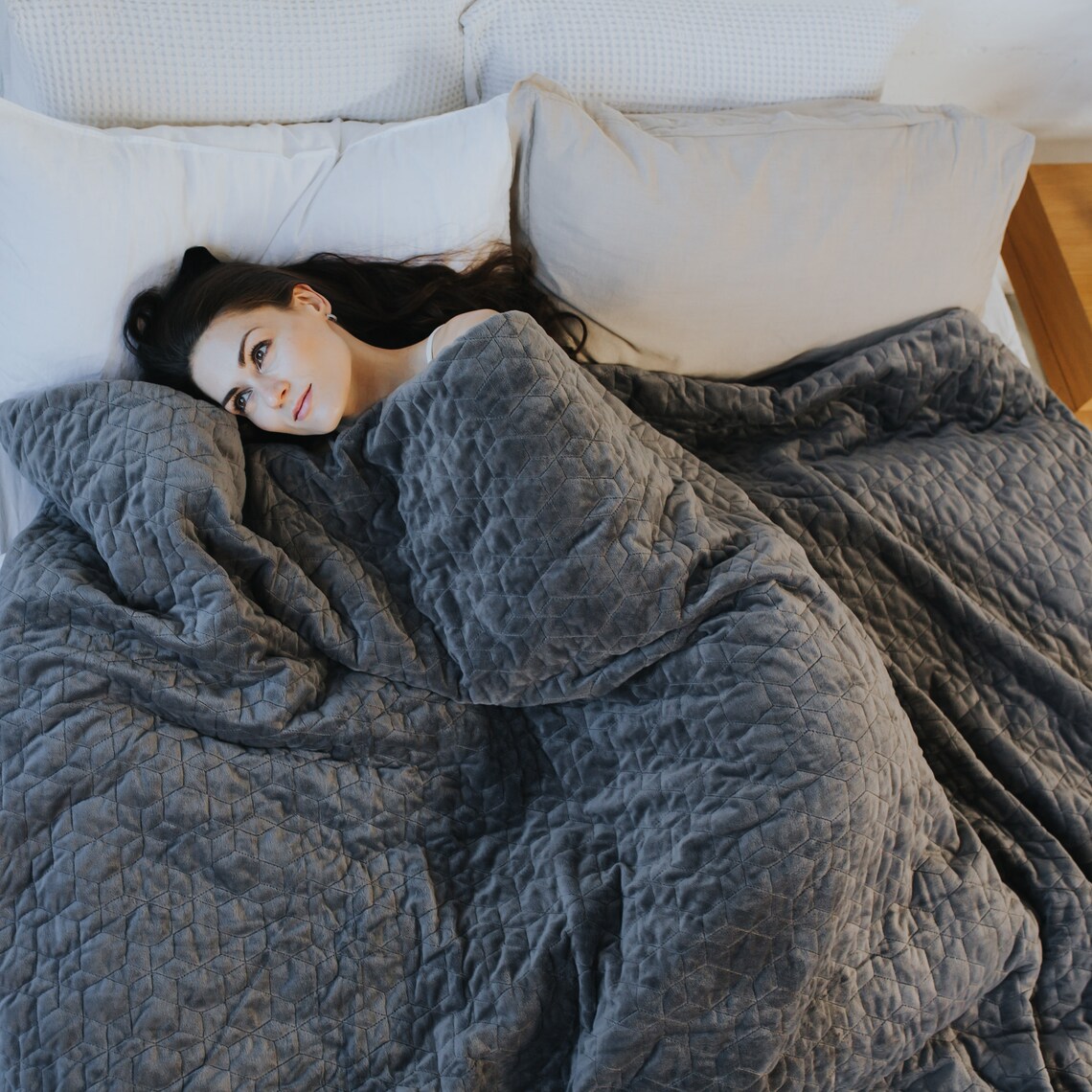 Weighted Therapy Blanket with Quilted Duvet Cover for Adults Etsy