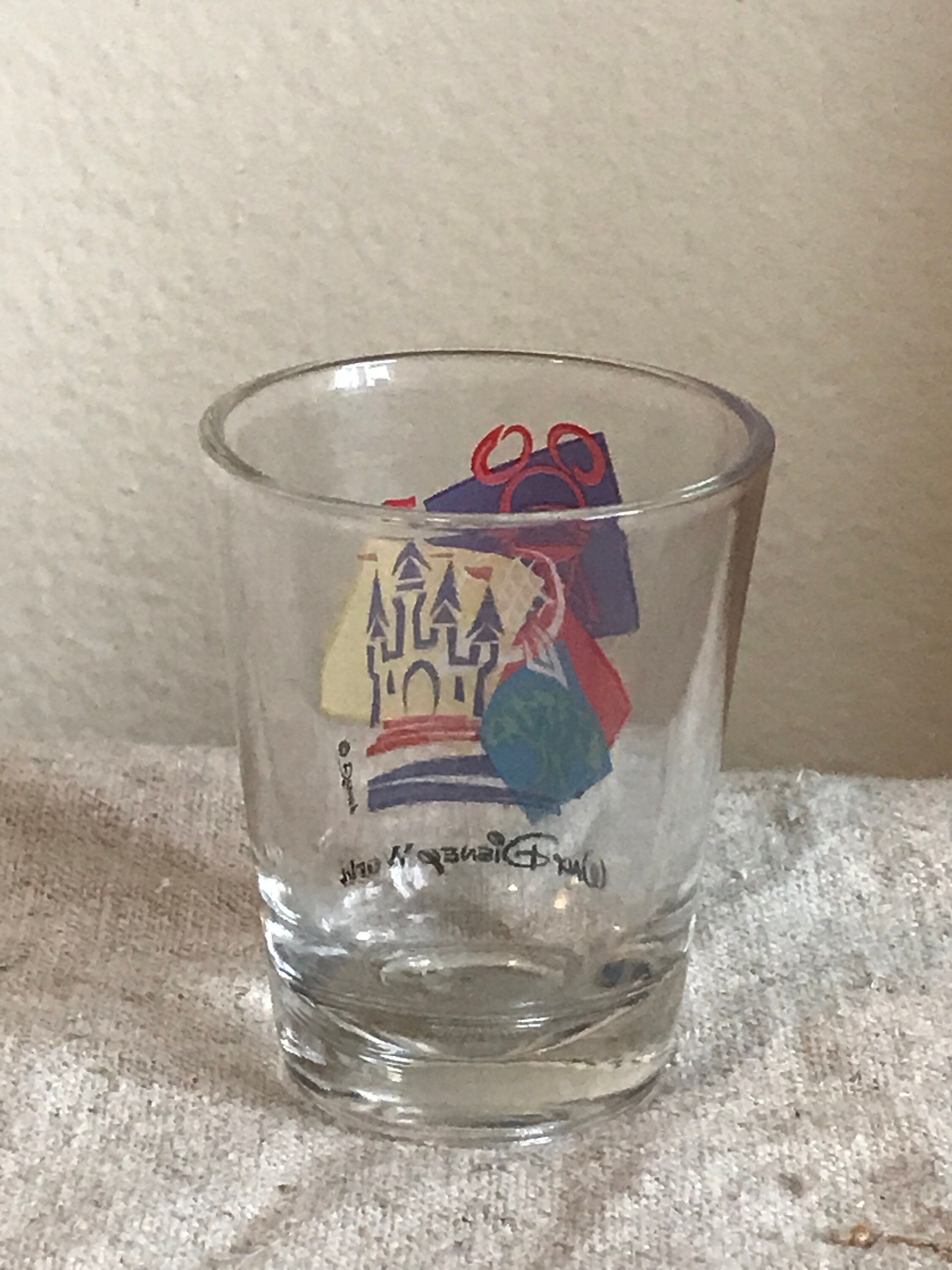 Vintage WALT DISNEY WORLD Shot Glass Etsy