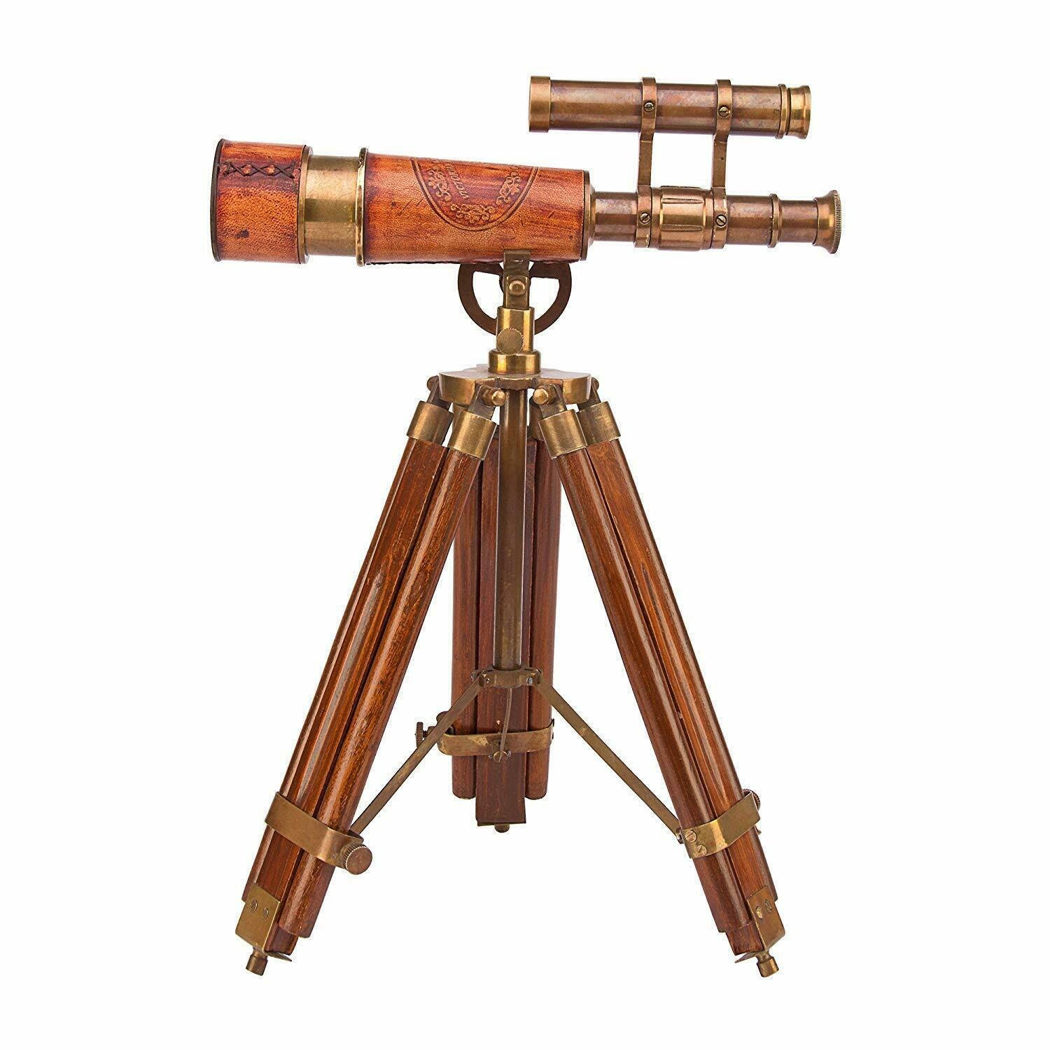Times Creation Brown Nautical Double Barrel Telescope, Model Number - View #9