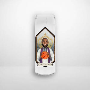 LEBRON JAMES LA Lakers King James Saint Prayer Candle Gift