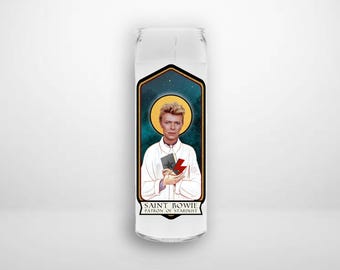 DAVID BOWIE Patron Saint of * Ziggy * Stardust Celebrity Prayer Candle