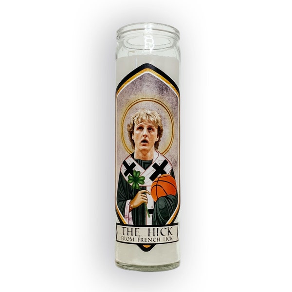 LARRY BIRD Boston Celtics The Hick from French Lick Prayer Candle