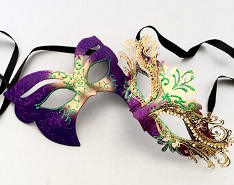 Mardi Gras Mask Etsy