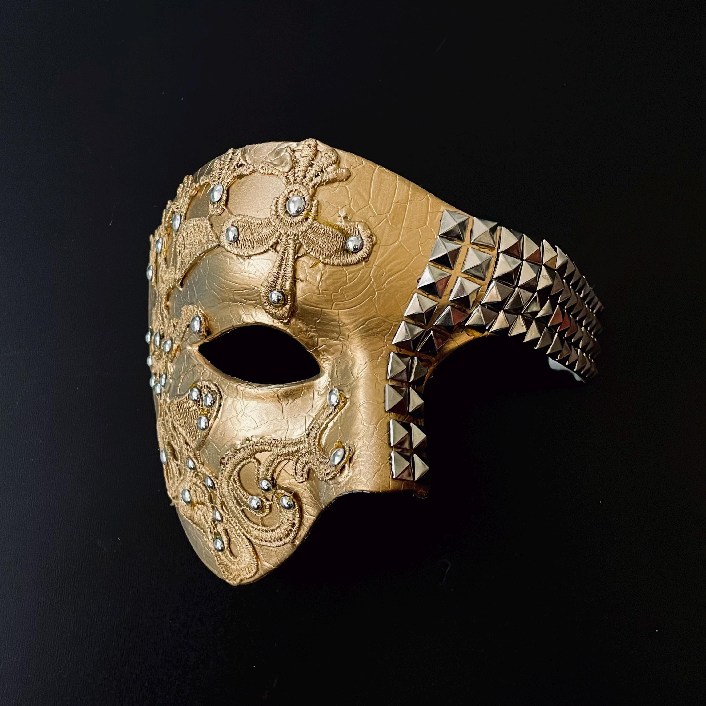 Gold Phantom Masquerade Mask: Ball Party Costume Mask