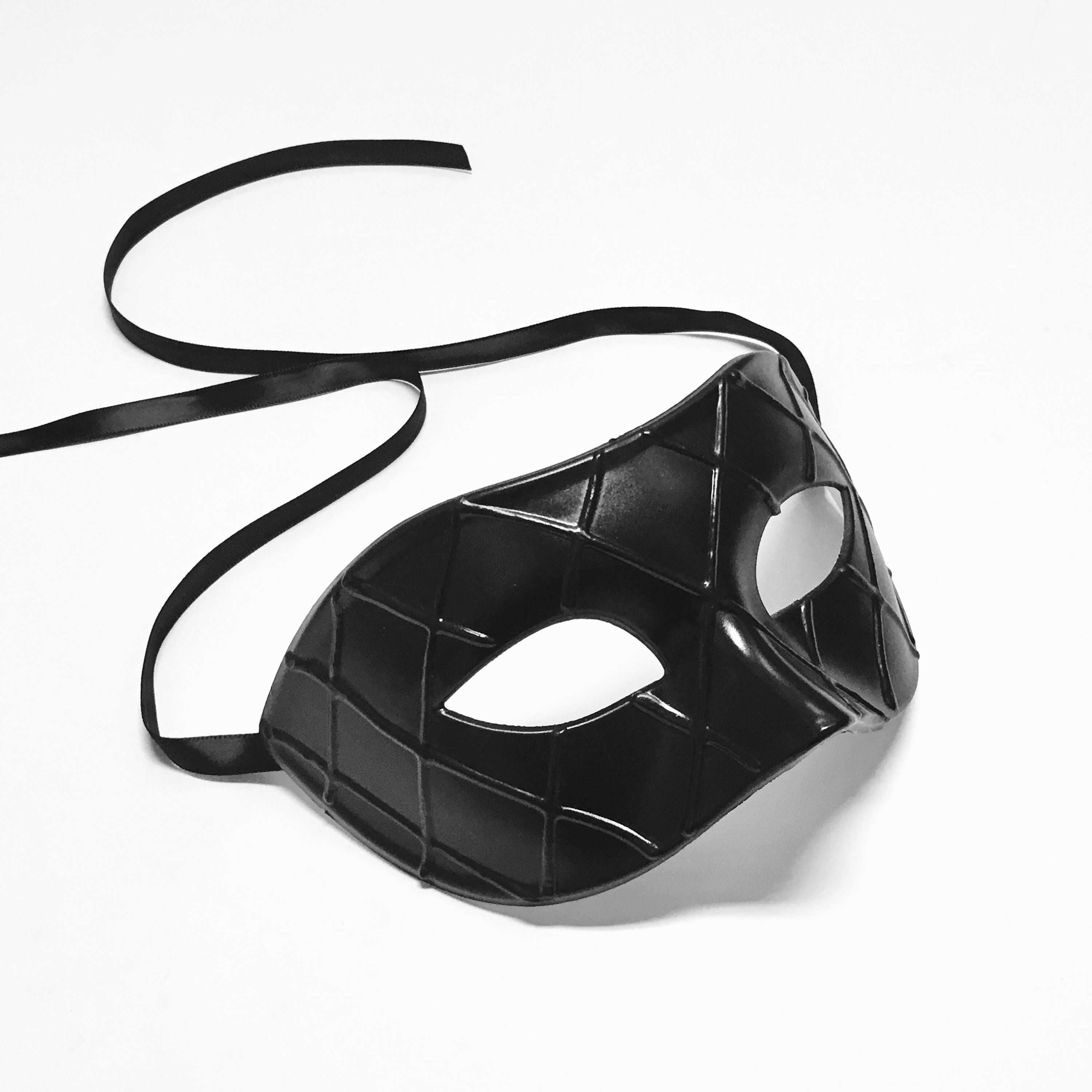 Black Men Mask Black Classic Mask Ball Party Mask Etsy UK